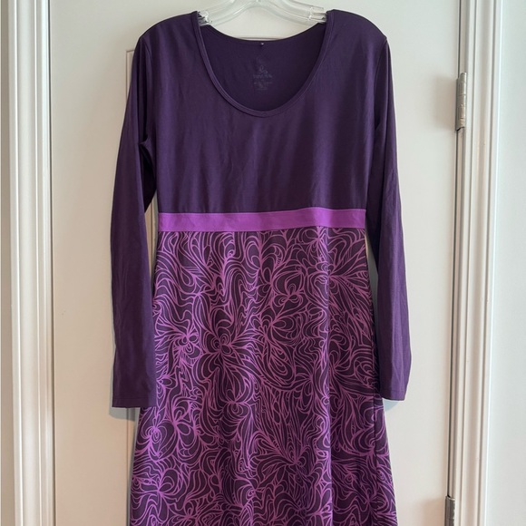 Prana Dresses & Skirts - Prana Purple Long Sleeve Dress